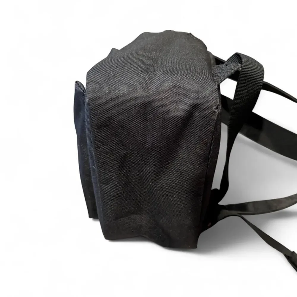 Herschel Nova mini black canvas backpack with gold zipper